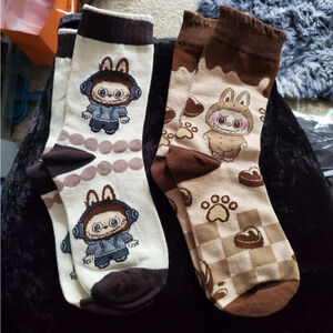 2 pair of Unisex Labubu socks